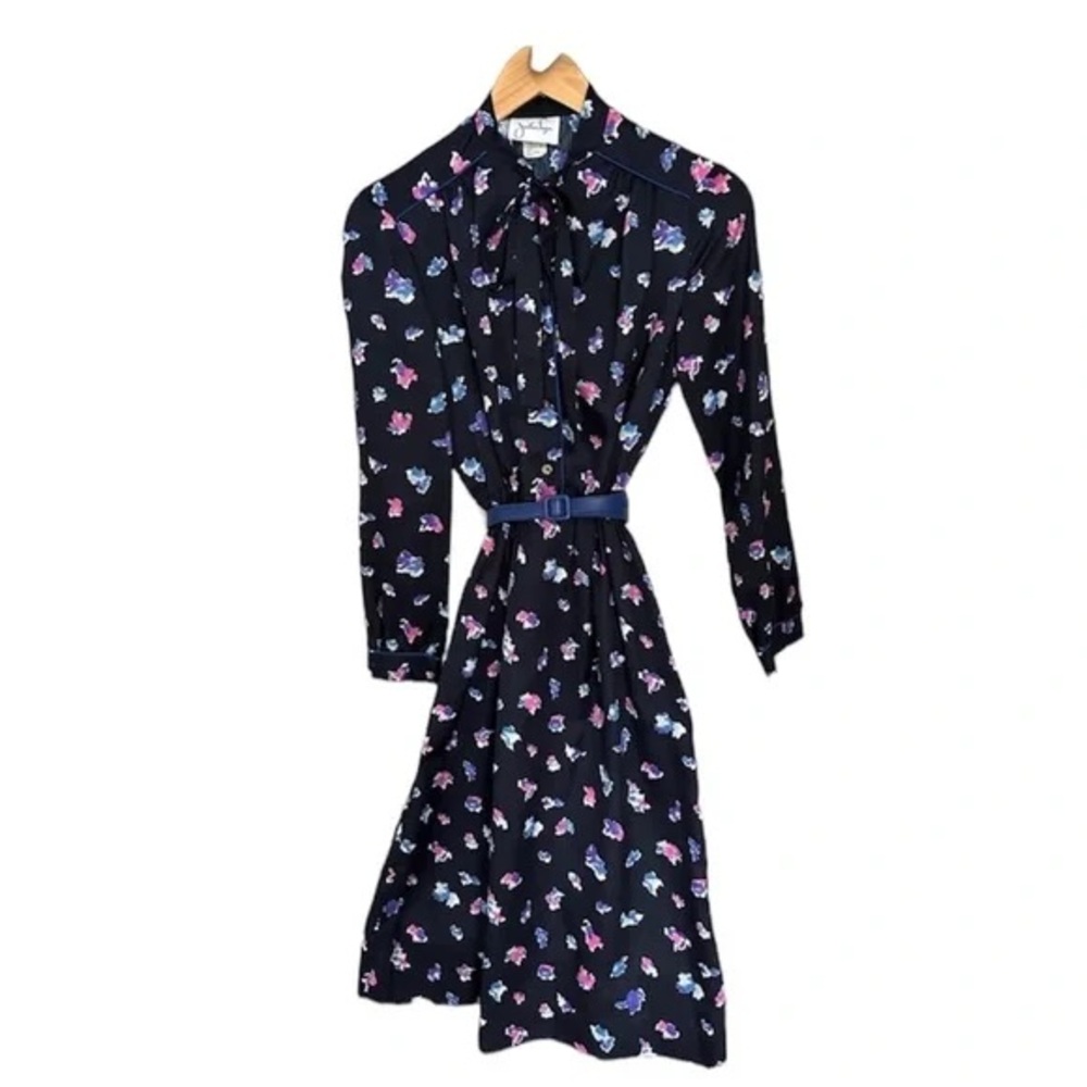 Chic Long Sleeve Floral Dress